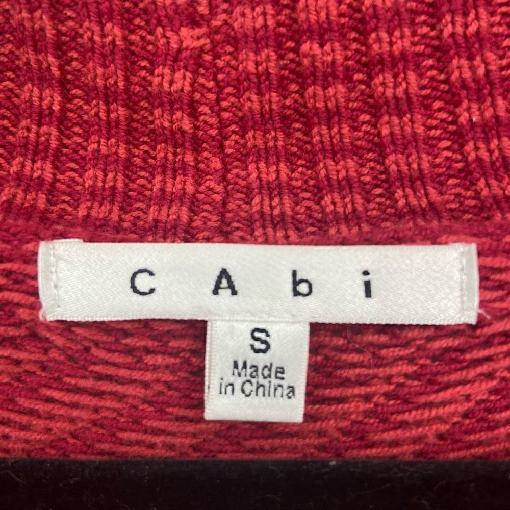 Cabi Red Joy Open Front Cardigan Sweater Red Small‎ - Picture 2 of 9